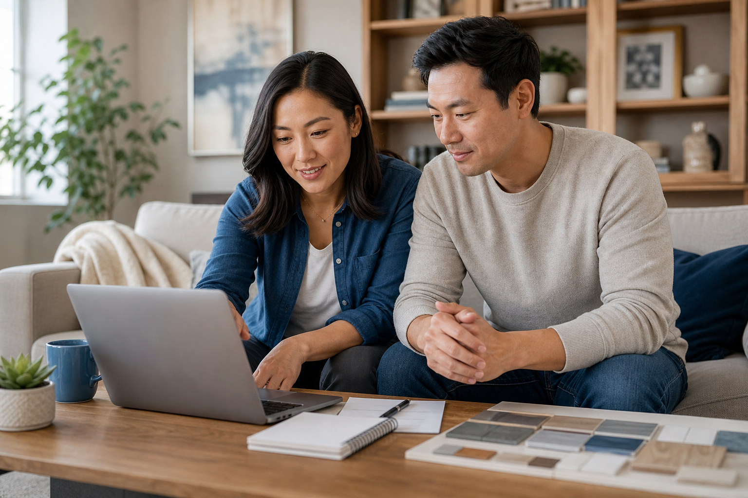 Couple planning a meaningful personal expense