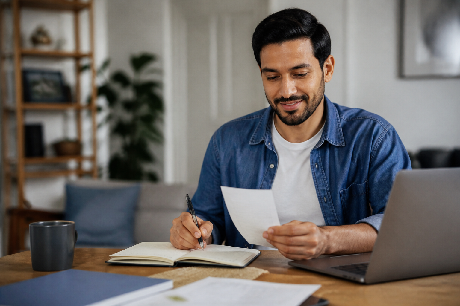 Borrower reviewing a personal loan